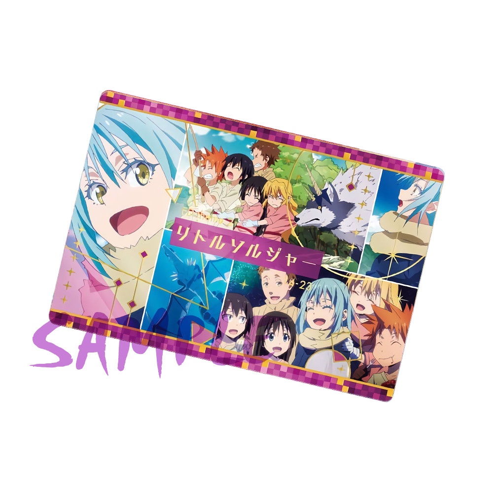 M1 Ảnh card bo góc in hình CHUYỂN SINH THÀNH SLIME thẻ bo viền 5*8cm anime Tensei-shitara Slime datta ken chibi