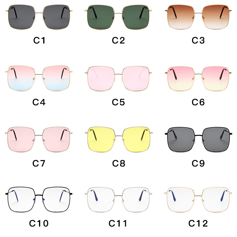 Kính Mát Gọng Vuông Chống Tia UV Thời Trang Dành Cho Nữ