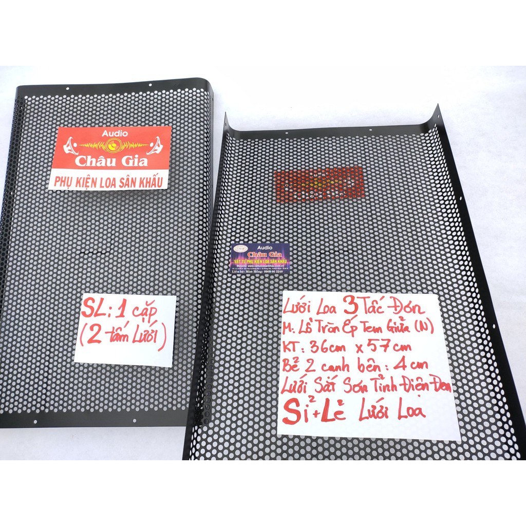 Lưới loa 3 tấc N 35cm 57cm 2 tấm Audio Châu Gia