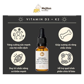 Vitamin D3 K2 Mk7 Sunday Natural Đức
