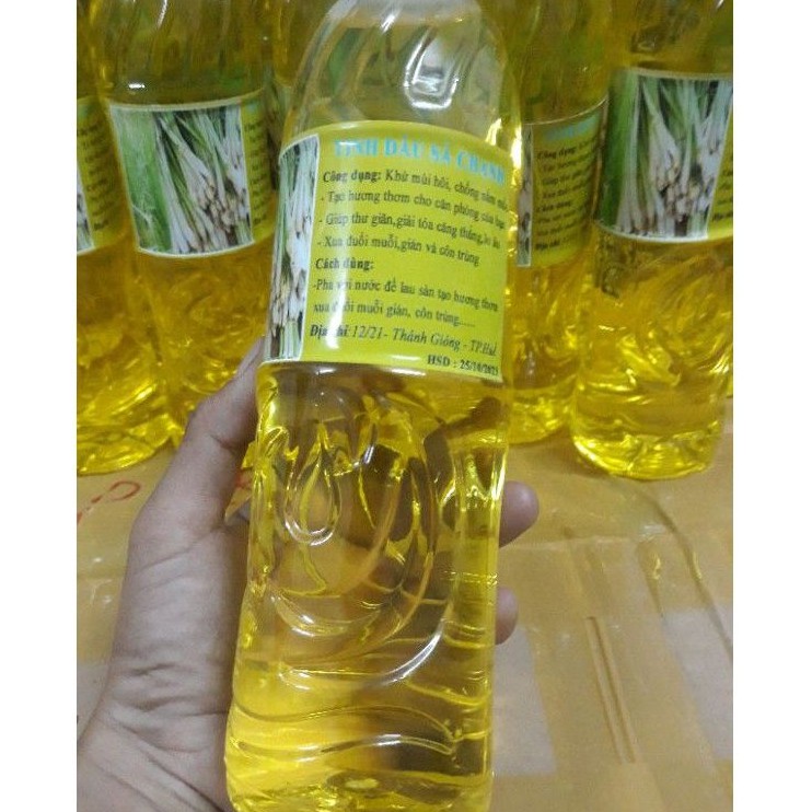 Tinh dầu sả nguyên chất 500ml đậm thơm