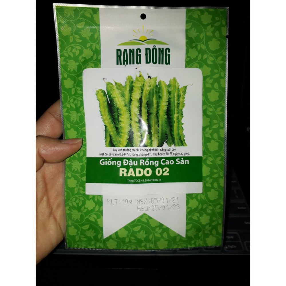 (GÍA SỈ) [Gói 10g] Hạt giống Đậu Rồng (đậu khế)