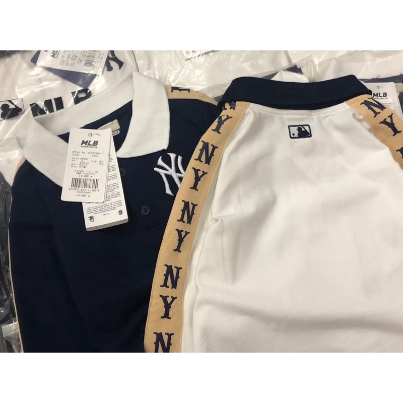 Áo Polo dài tay thu đông MLB xuất dư cho bé trai