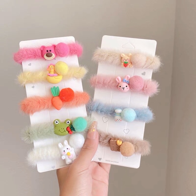 Thun Cột Tóc [KÈM CHARM] Bằng Lông Siêu Cute