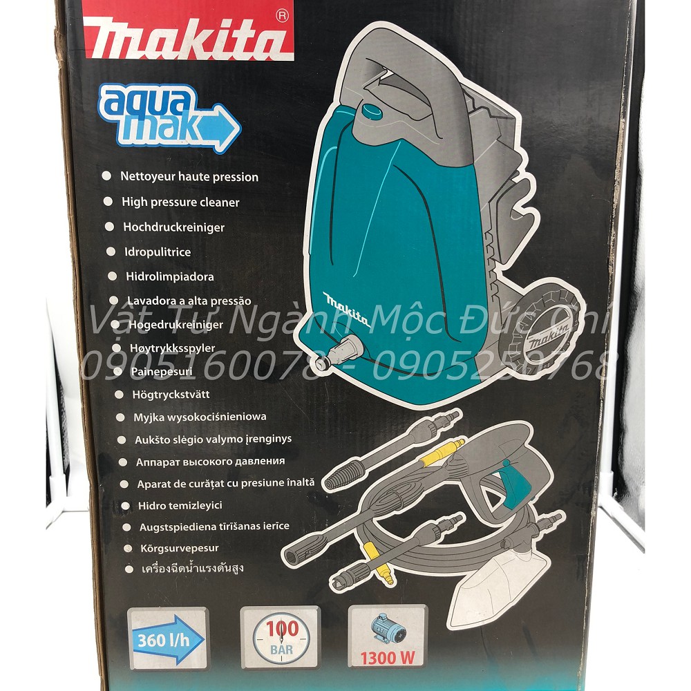 ☀️☀️Máy rửa xe chính hãng Makita HW102 1300W☀️☀️