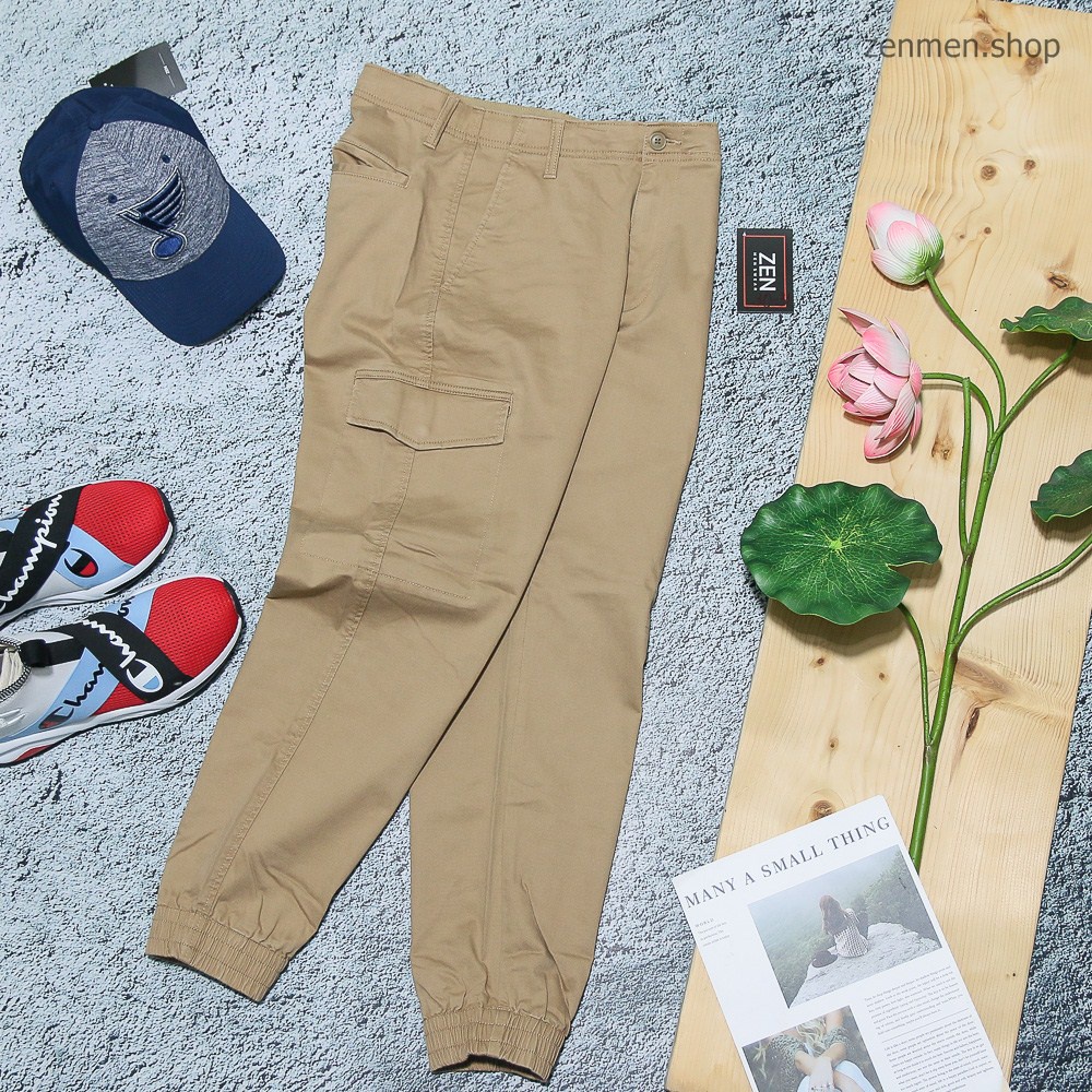 Quần Jogger Kaki Túi Hộp Uniqlo Xuất Dư Xịn Chính Hãng