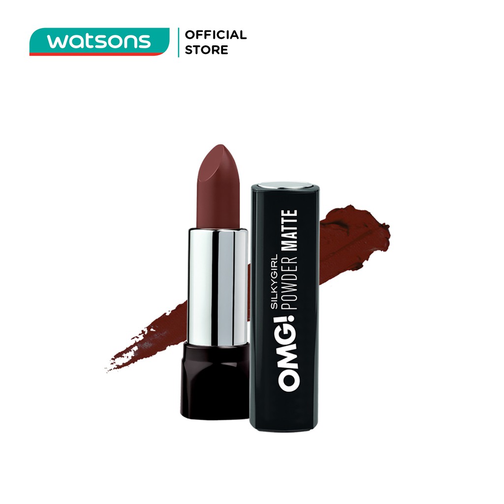 Son Silkygirl Omg! Powder Matte Lipcolor - 04 Maroon 3.5g