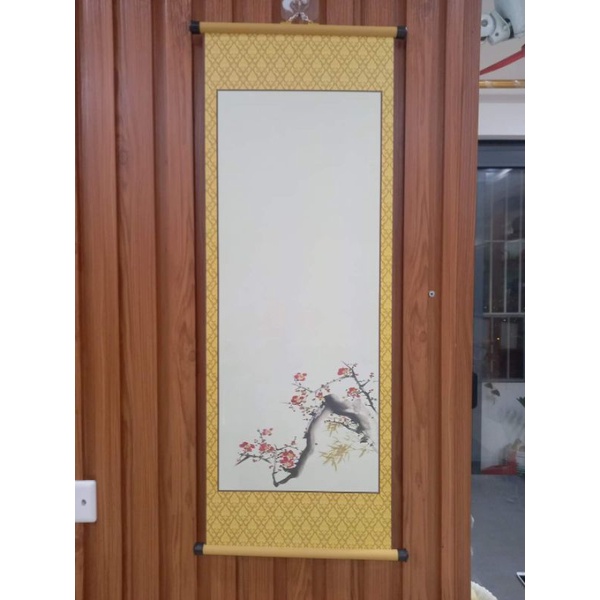 Combo 10 tờ Giấy viết thư pháp bao gồm cả nẹp treo Kích thước 30x85cm