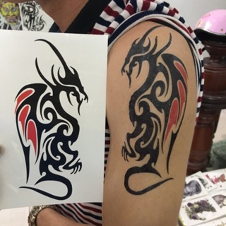 💙Hình Xăm Dán💙Rồng bắp vai