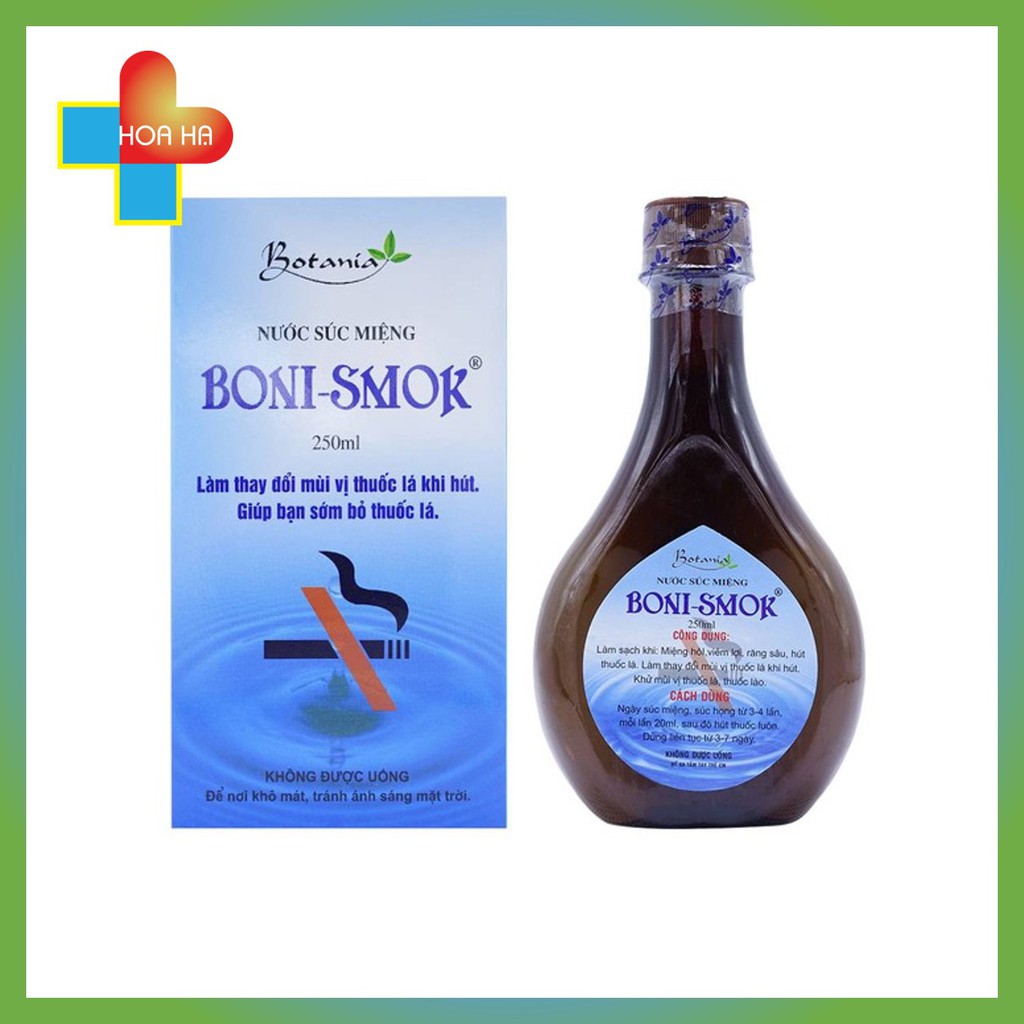 Nước súc miệng Boni-Smok 250Ml