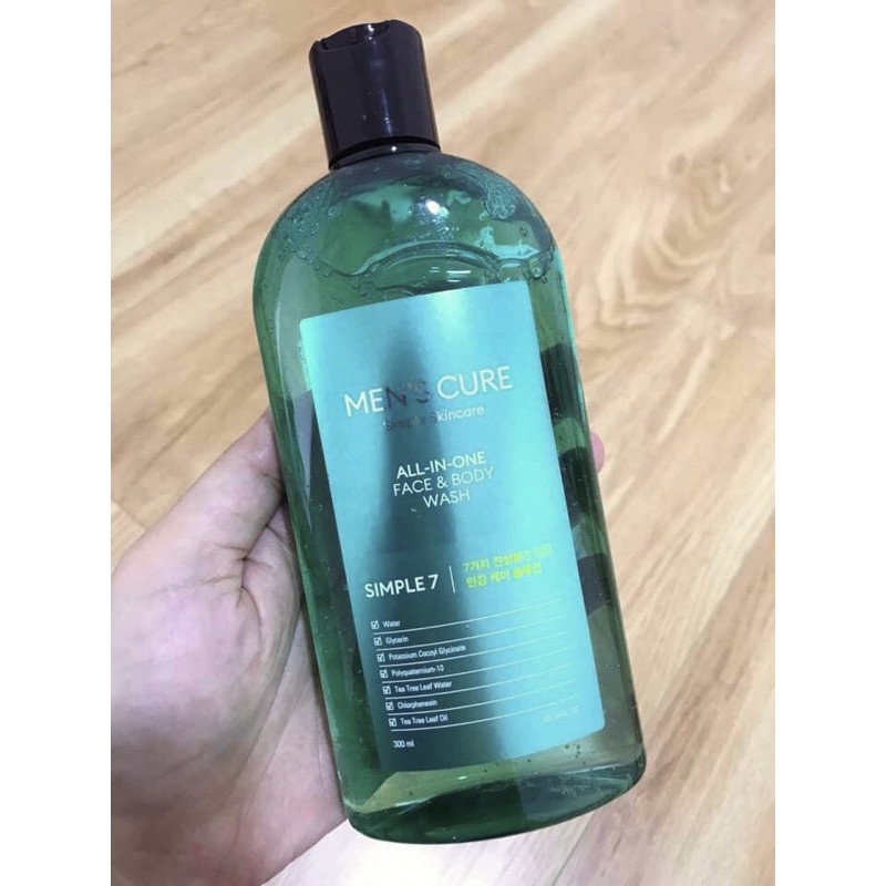 Sữa rửa mặt kết hợp sữa tắm 2 trong 1 MISSHA MEN'S CURE ALL IN ONE FACE & BODY WASH