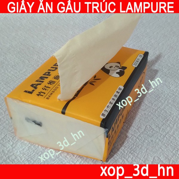 Thùng 30 gói Giấy ăn Gấu Trúc hiệu Lampure Siêu Dai, Siêu mềm, Siêu thấm