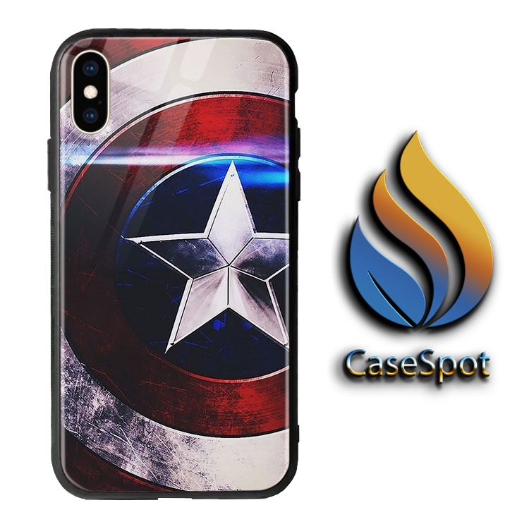 Ốp Đt Chất Ip 11 Pro Max In Hình Captain America CASESPOT Iphone 5S Se 6 6S 7 8 Plus Iphone 12 Iphone 12 Pro Max