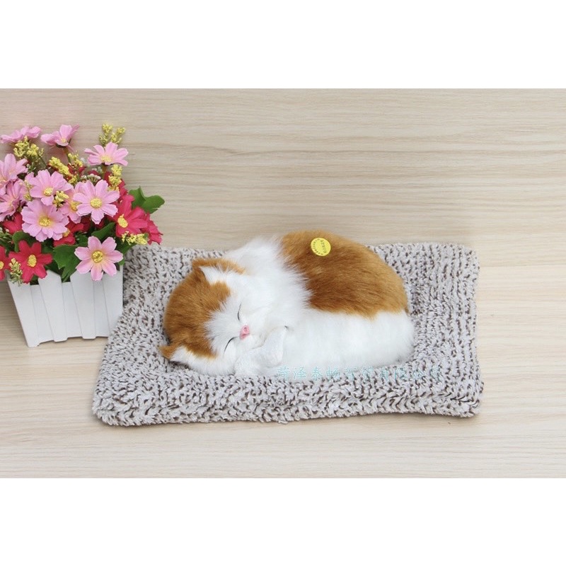 Chó mèo hoạt tính trang trí nhà cửa xe ô tô,bàn làm việc - mẫu to có tiếng kêu