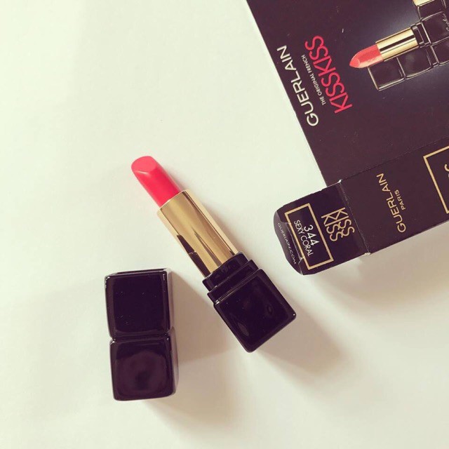 [ Minisize  ] Son Guerlain Kiss Kiss Màu 344 Sexy Coral