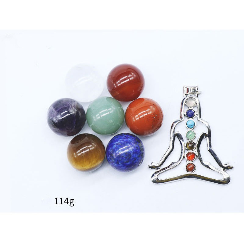 Hộp Combo 7 Viên Đá Phong Thủy Chakra và Chakela