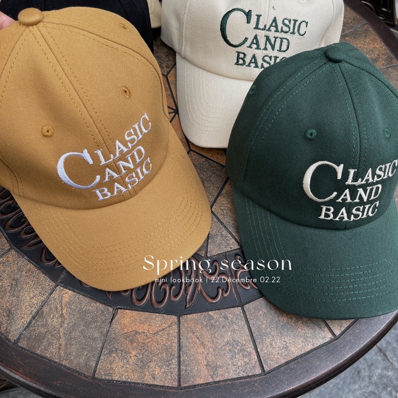 Mũ lưỡi trai thêu chữ Classic