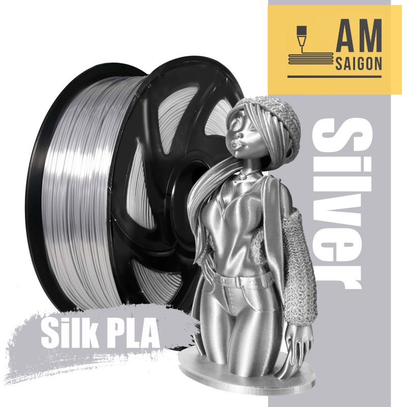 Nhựa in 3D ánh kim Silk PLA cao cấp 1kg 1.75mm màu sắc đẹp