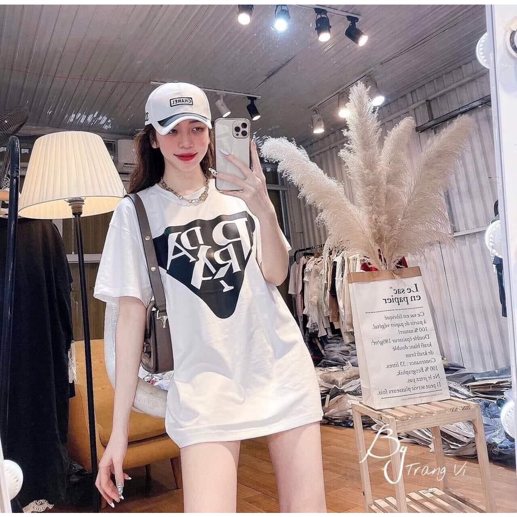 Áo phông, áo thun nữ form rộng giấu quần , chất mát không xù siêu đẹp