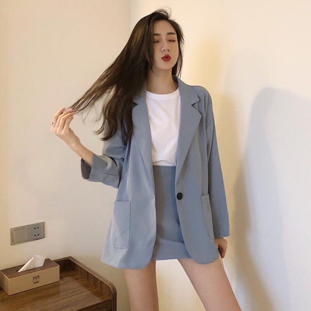 Set áo vest + chân váy