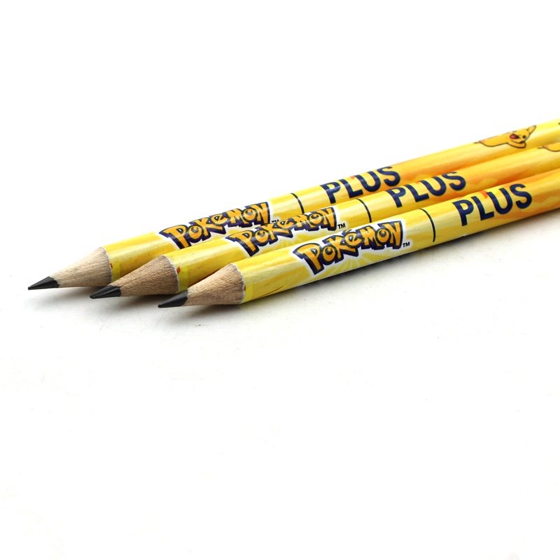 Hộp 12 Bút Chì 2B PLUS Phác Thảo Hình Pokemon - Chất Lượng Cao Cấp