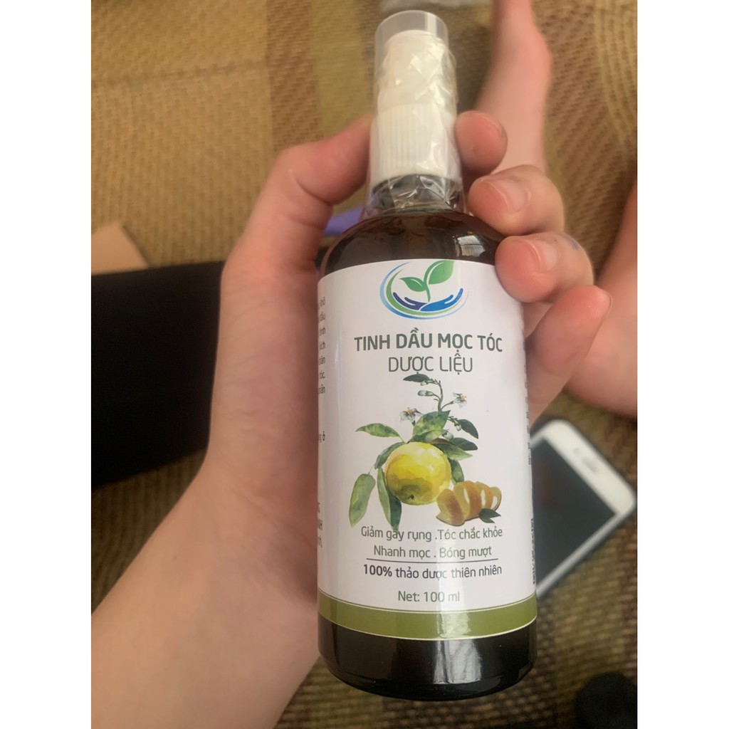 Tinh Dầu Xịt Mọc Tóc 100ml, Tinh chất Hoa - Vỏ Bưởi Kích Thích Mọc Tóc, Dưỡng Tóc Giúp Mái Tóc Chắc Khỏe, Đen Bóng