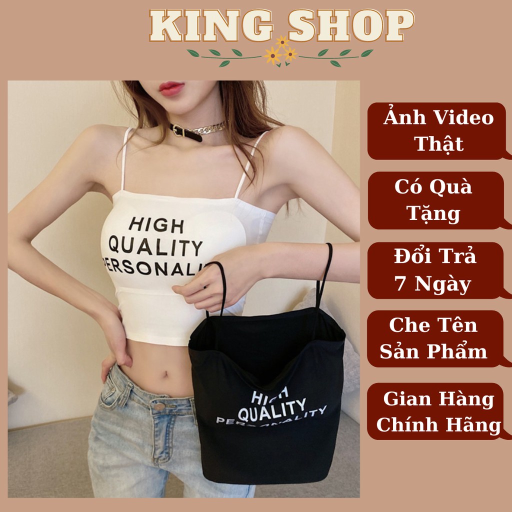 Áo Bra 2 Dây - Áo Croptop Kèm Mút Ôm Body - Bra Nữ Chất Liệu Su Trơn B1707