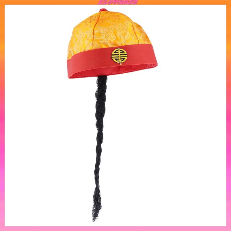 Mũ màu vàng phong cách hoàng đế Trung Quốc độc đáo cho bé