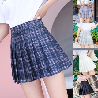 Chân Váy Kẻ Caro Hàn Quốc Siêu Xinh - Chân Váy Tennis Trơn JD16