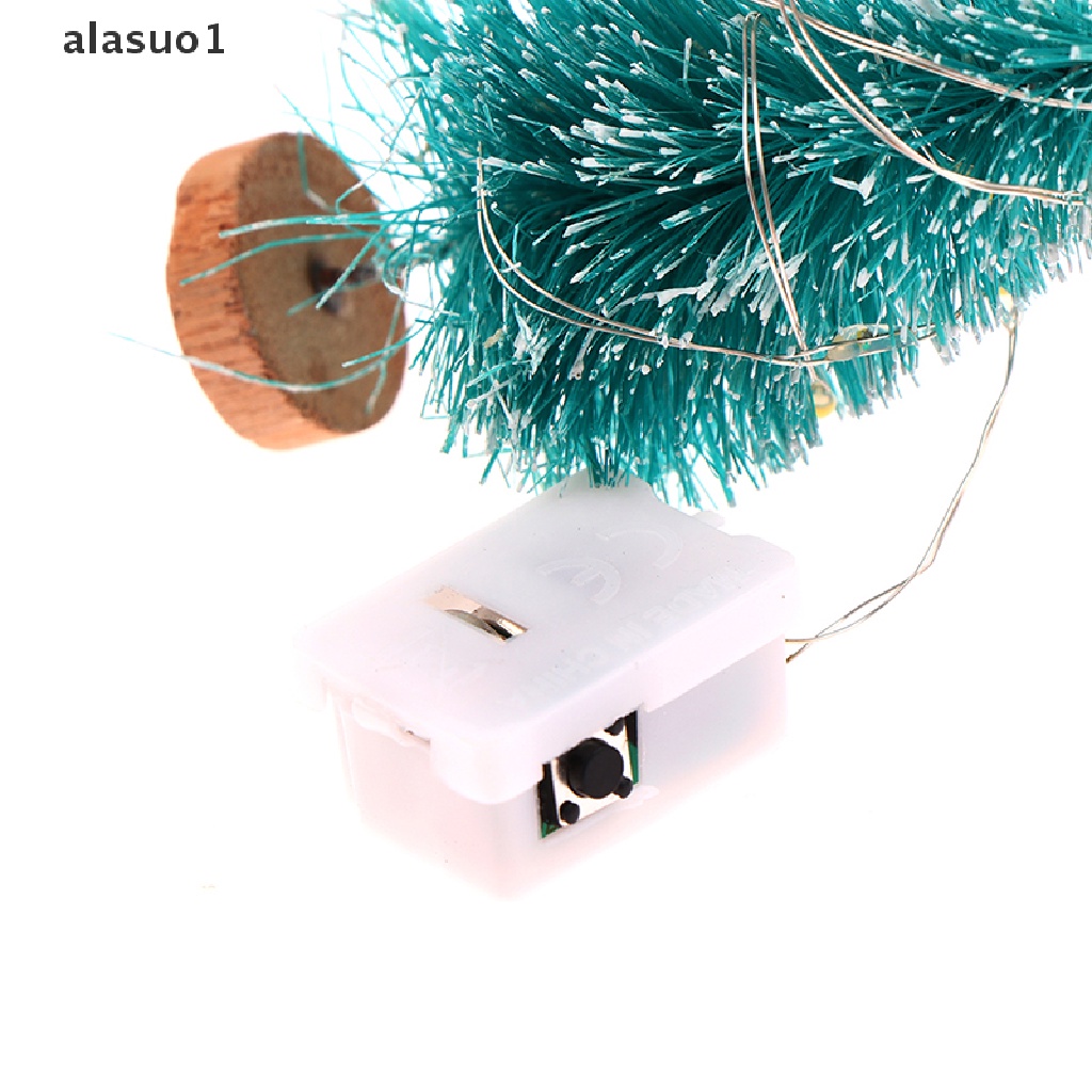 1 Mô Hình Cây Thông Giáng Sinh Phát Sáng Diy Kích Thước 1 / 12 Trang Trí Nhà Búp Bê