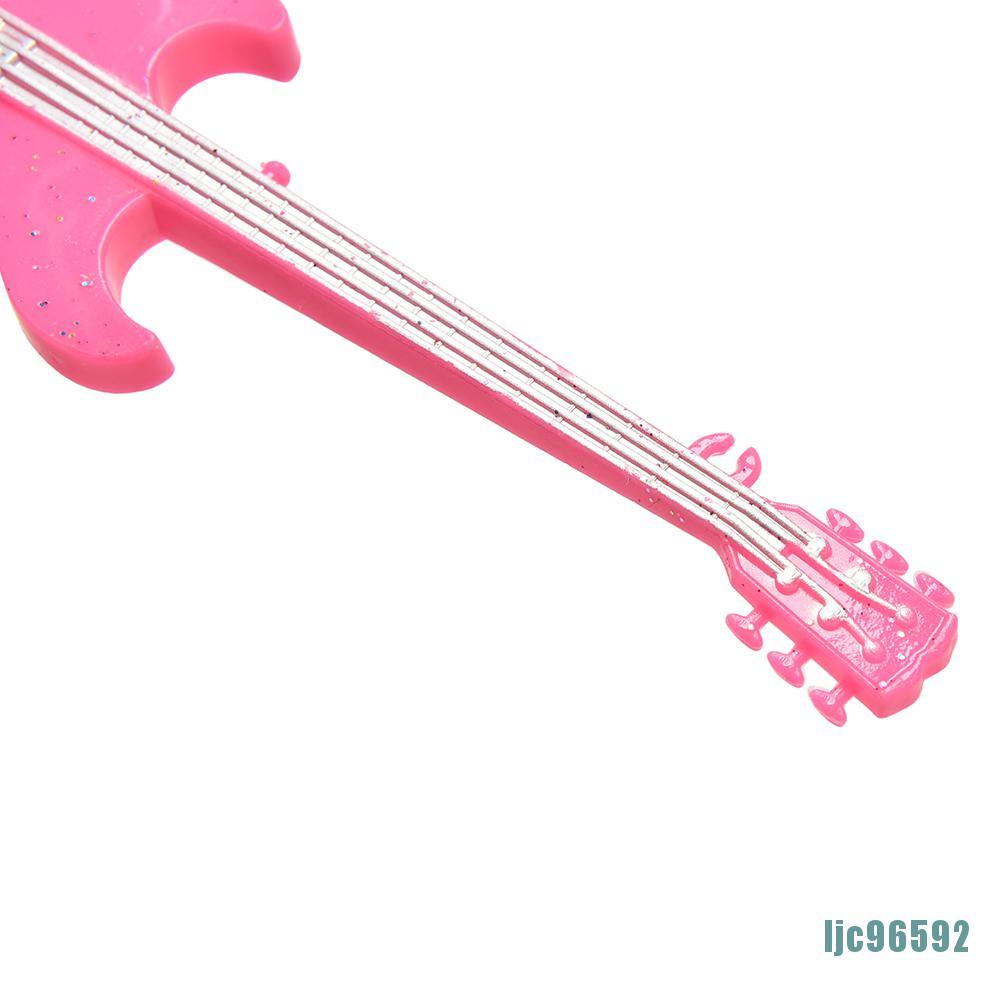 1 Đàn Guitar Màu Hồng Thời Trang Sáng Tạo Cho Búp Bê Ljc96592