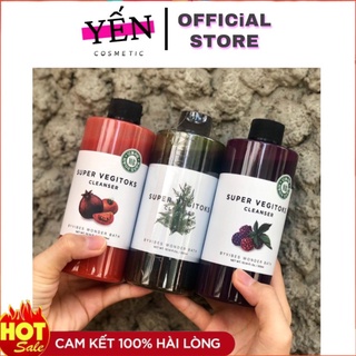 KHÔNG LỢI NHUẬN - Sữa rửa mặt rau củ thải độc Super vegitoks cleanser Wonder bath Full size - 300 ml chính hãng Hàn Quốc