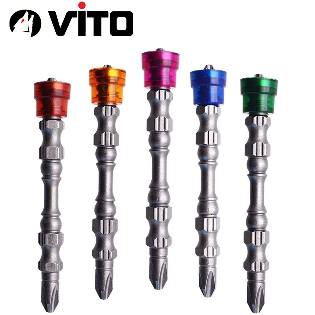 [01 Đầu] Mũi Vít 4 Cạnh Có Nam Châm Trợ Lực Dài 65Mm Vito