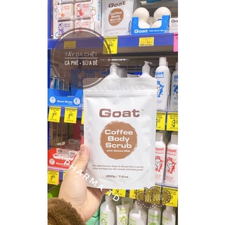 Tẩy tế bào chết Cà phê & Sữa dê | GOAT Coffe Body Scrub with Goats Milk | Úc | Bịch 200g
