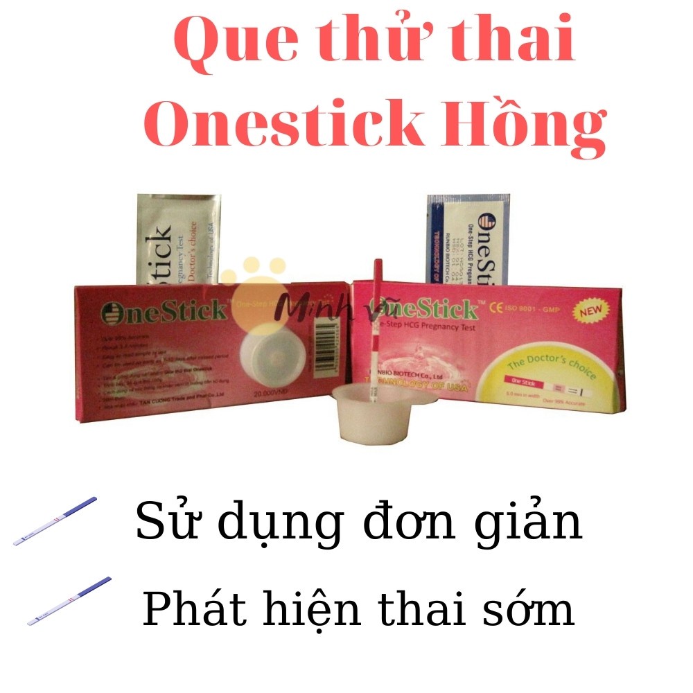 Que thử thai OneStick Hồng