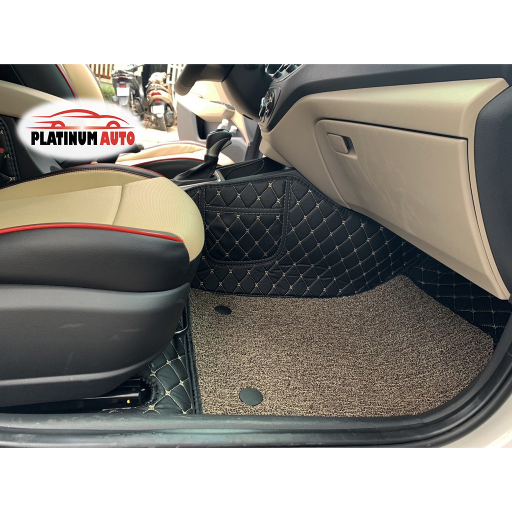Thảm lót sàn ô tô 6D Hyundai Accent /2013-2021/ da PU cao cấp, không mùi, giảm 20% tiếng ồn