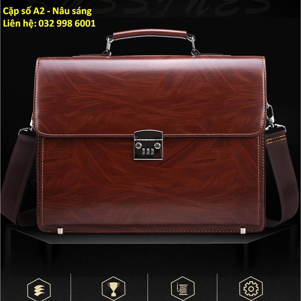 Cặp da khóa số cao cấp A2