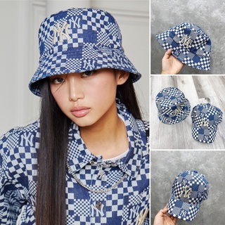 Mũ lưỡi trai, mũ bucket mlb caro graphic denim tuồn dư full tem tag
