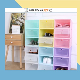 ⚡GIÁ HỦY DIỆT⚡Hộp Đựng Giày Dép Nắp Nhựa Cứng Mica Trong Suốt, Size lớn Chịu Lực 4kg 88190