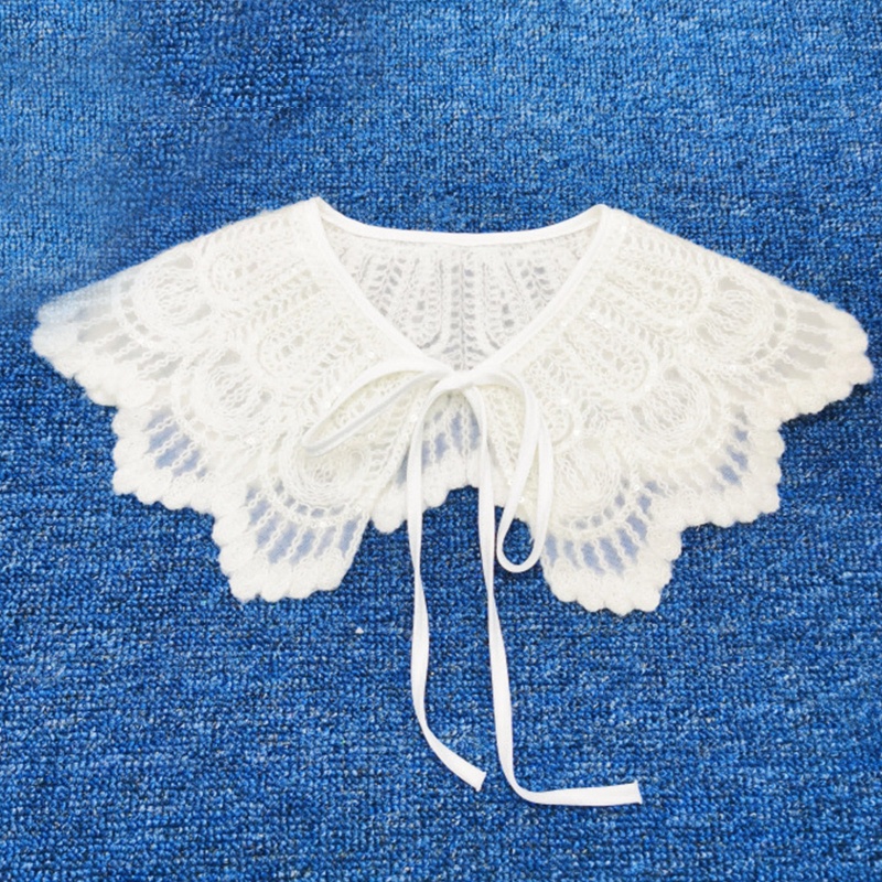 Cổ Áo Rời Phối Ren Giả Thời Trang Nữ