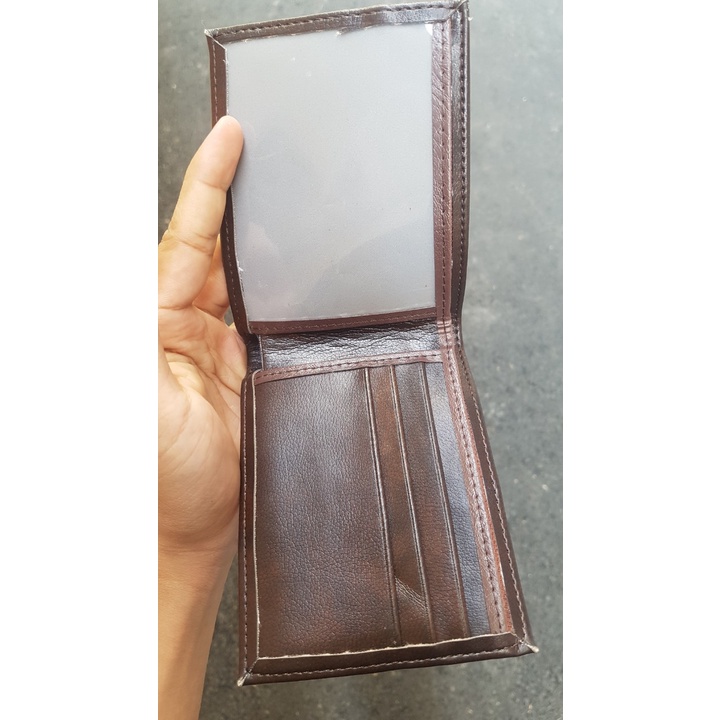Ví da chất đẹp thời trang, Ảnh chụp thật Bóp da rẻ bền bỉ ngăn đựng rộng rãi đầy đủ phụ kiện kèm theo - Đốt không nổ da