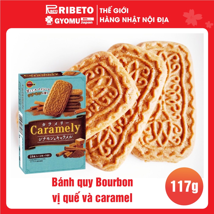 Bánh quy Bourbon vị quế và caramel 117g