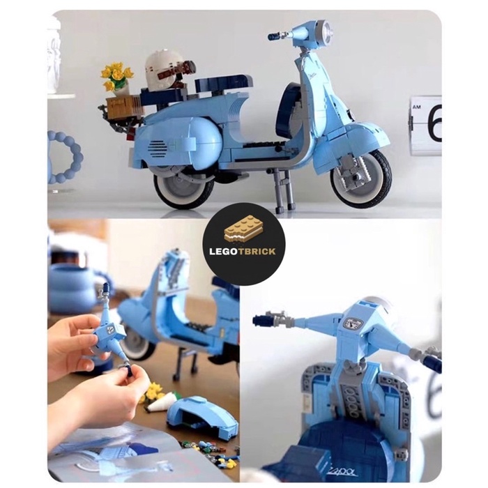 Đồ chơi lắp ráp mô hình thông minh Vespa cổ điển 125cc thập niên 1960 - Tbrick - nonlego
