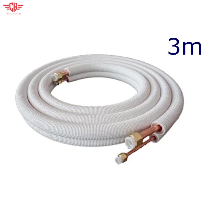 Combo 3m ống đồng điều hoà fi 6 &amp; fi 10 loe sẵn 2 đầu/ ống đồng máy lạnh