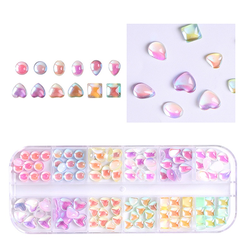 Đá Pha Lê Dạ Quang Nhiều Màu Sắc Dùng Trang Trí Móng Tay Nghệ Thuật