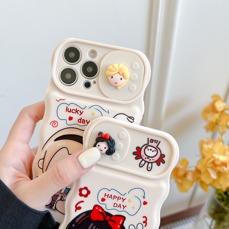 Ốp Điện Thoại Hình Bạch Tuyết Và Belle Cho iPhone 12 13 11 PRO MAX XR 11 12 PRO X XS MAX
