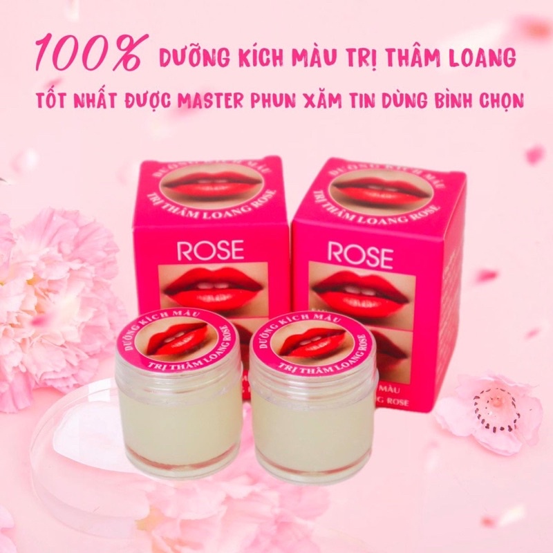 Son dưỡng môi ROSE - dưỡng môi sau phun xăm chống thâm loang