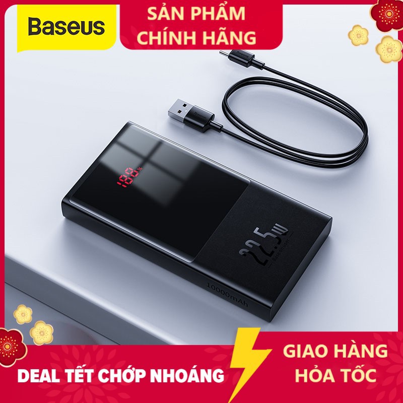 Pin Sạc Dự Phòng Baseus Adaman / PPMI01 Màn Hình Kỹ Thuật Số 10000mAh /20000 mah - PPMI01 -   22.5W , SẠC NHANH