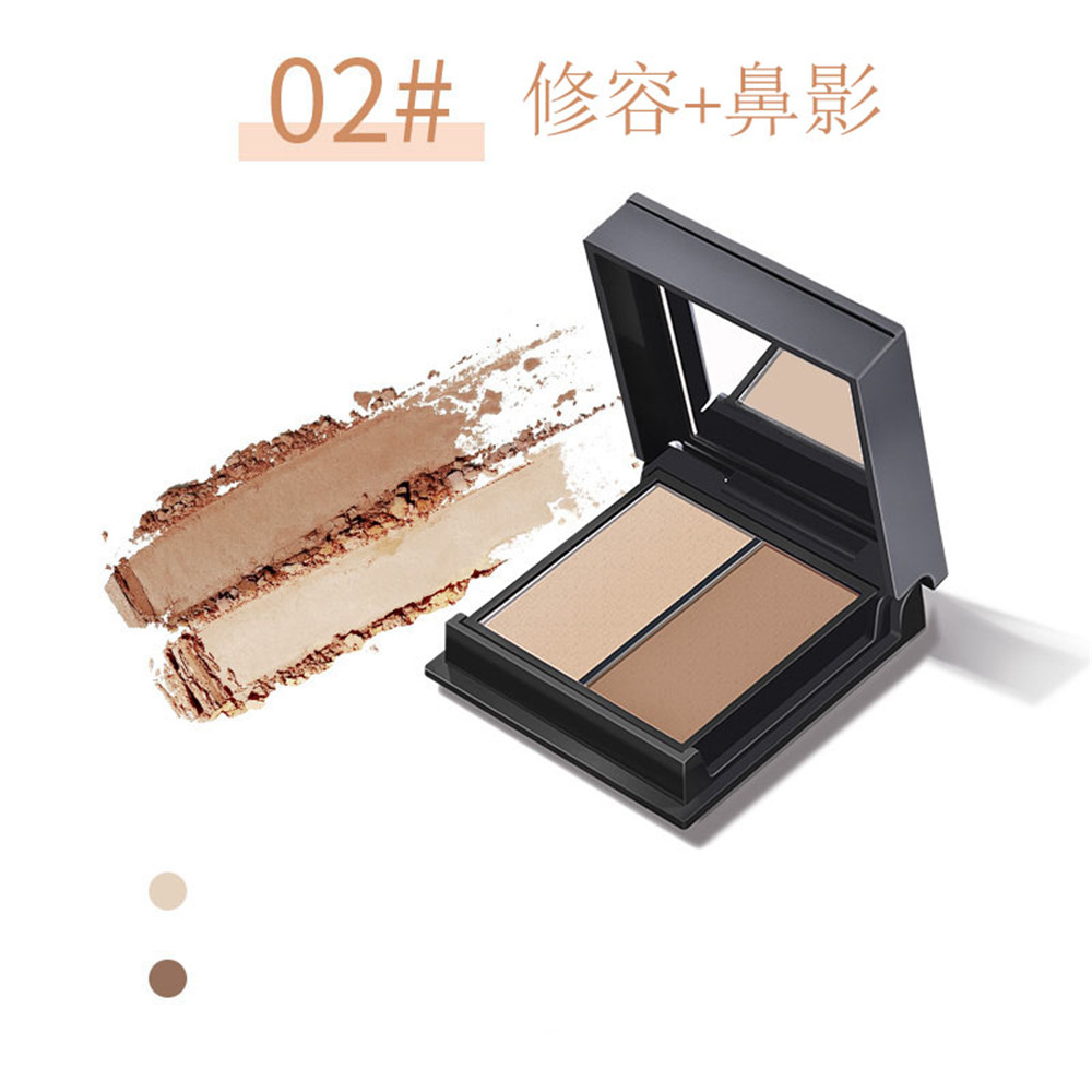 [sweet] woman fashion Two-color Contouring Natural Brightening Nose Shadow Highlight powder plate | BigBuy360 - bigbuy360.vn