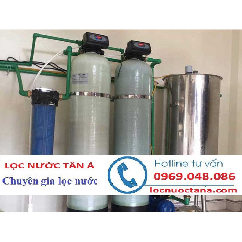 LỌC NƯỚC GIẾNG KHOAN 2 CỘT COMPOSITE VAN TỰ ĐỘNG